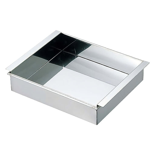 Ebm Stainless Steel Tamago-Dofu Mold Kansai Style 24cm - Premium Quality Kitchen Tool-Kiichin - The #1 Place for Japanese Goods in Your Hand!