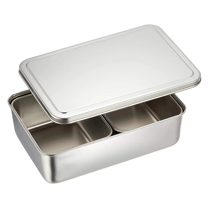 Ebm Stainless Steel Yakumi Seasoning Container - 2 Compartments-Kiichin - The #1 Place for Japanese Goods in Your Hand!
