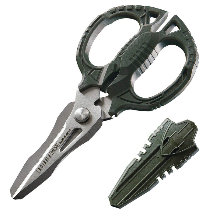 Engineer PBT Tetsuwan Scissors GT PH-55 Green 56mm-Kiichin - The #1 Place for Japanese Goods in Your Hand!