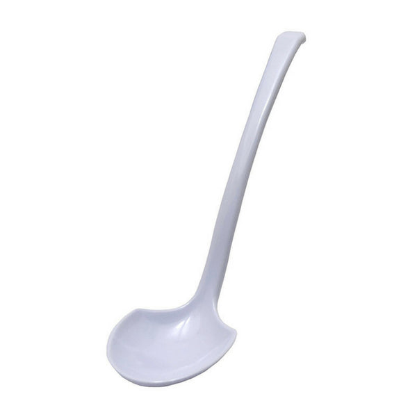 21.8cm Long-Handled Entec White Melamine Ramen Spoon - Authentic Japanese Quality-Kiichin - The #1 Place for Japanese Goods in Your Hand!