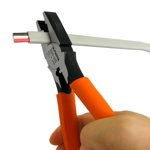 Fujiya 3300-225 Electrician Crafts Crimping Pliers 225mm Mirror Finish-Kiichin - The #1 Place for Japanese Goods in Your Hand!