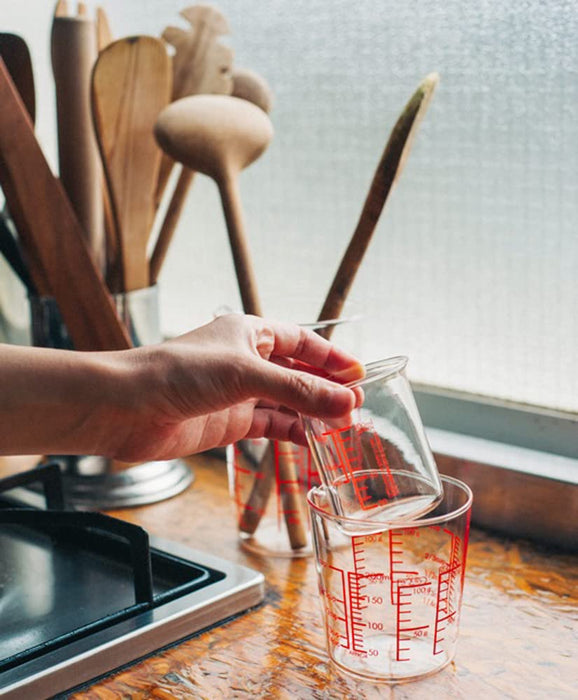 Hario Heat-Resistant Glass Measuring Cup 200Ml MJC-20-R-BK-Kiichin - The #1 Place for Japanese Goods in Your Hand!