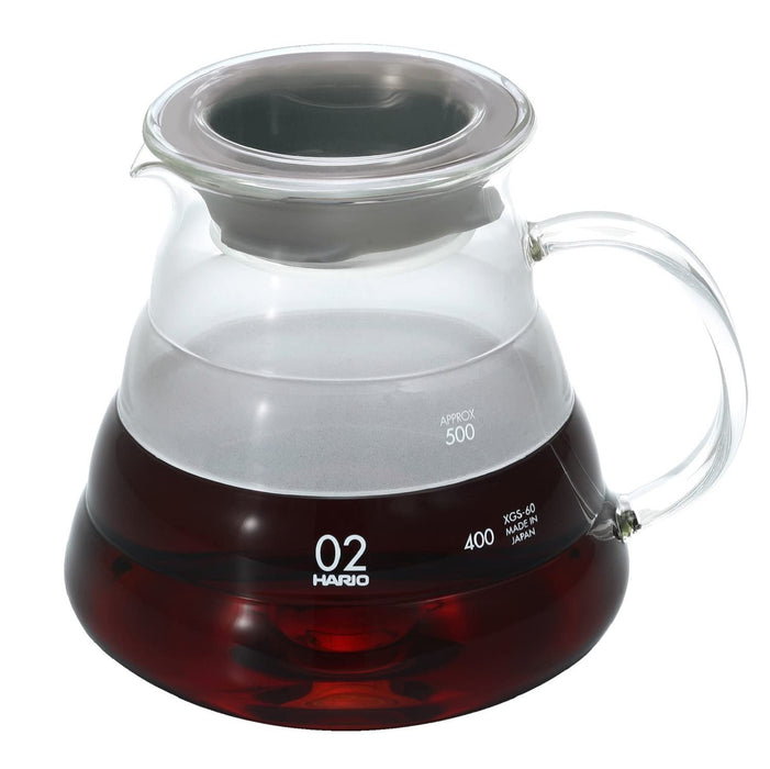 Hario V60 Glass Server 600ml 2-5Cups Microwave Safe XGSR-60-TB-Kiichin - The #1 Place for Japanese Goods in Your Hand!