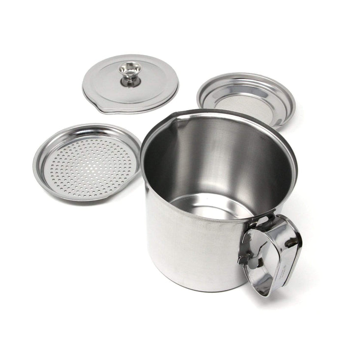 Ichibishi Stainless Steel Oil Storage Pot - Premium Japanese Design-Kiichin - The #1 Place for Japanese Goods in Your Hand!