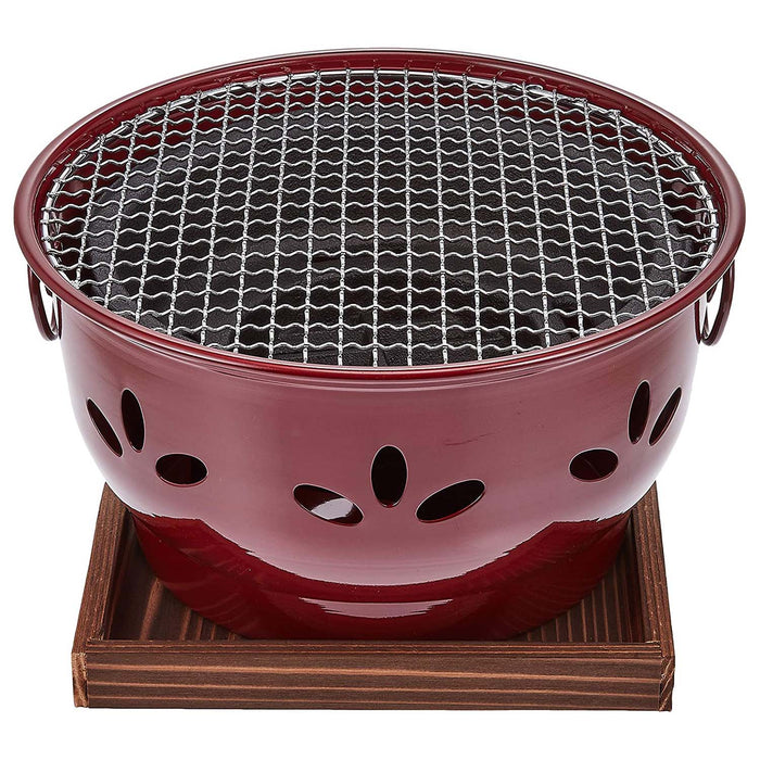 Ikenaga Aluminum Brown Charcoal Konro Grill - Premium Outdoor Cooking Equipment-Kiichin - The #1 Place for Japanese Goods in Your Hand!