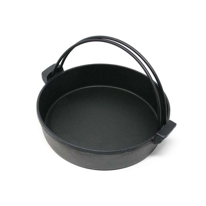 Ikenaga 22cm Induction Cast-Iron Sukiyaki Pan with Dual Handles-Kiichin - The #1 Place for Japanese Goods in Your Hand!