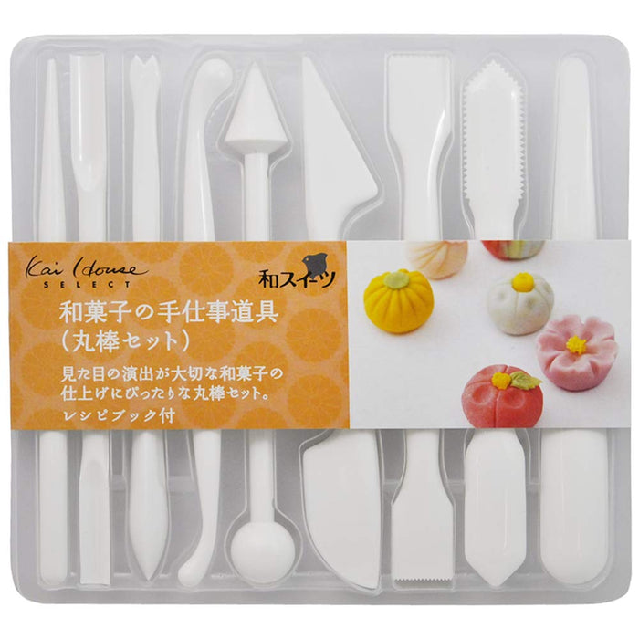 Kai Corporation Round Bar Set Dl7510 Japanese Sweets Handicraft Tools Made In Japan-Kiichin - The #1 Place for Japanese Goods in Your Hand!