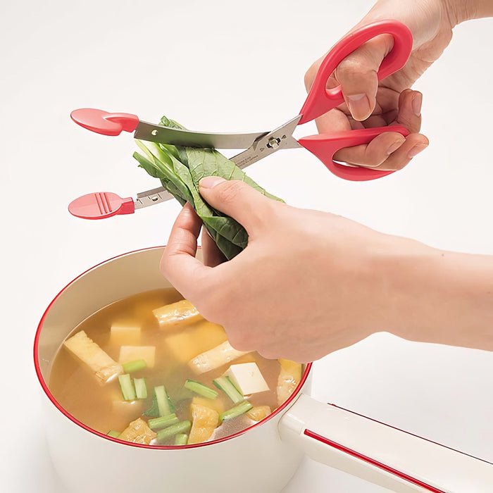 Kai Stainless Steel Kitchen Scissors & Tongs Combo-Kiichin - The #1 Place for Japanese Goods in Your Hand!