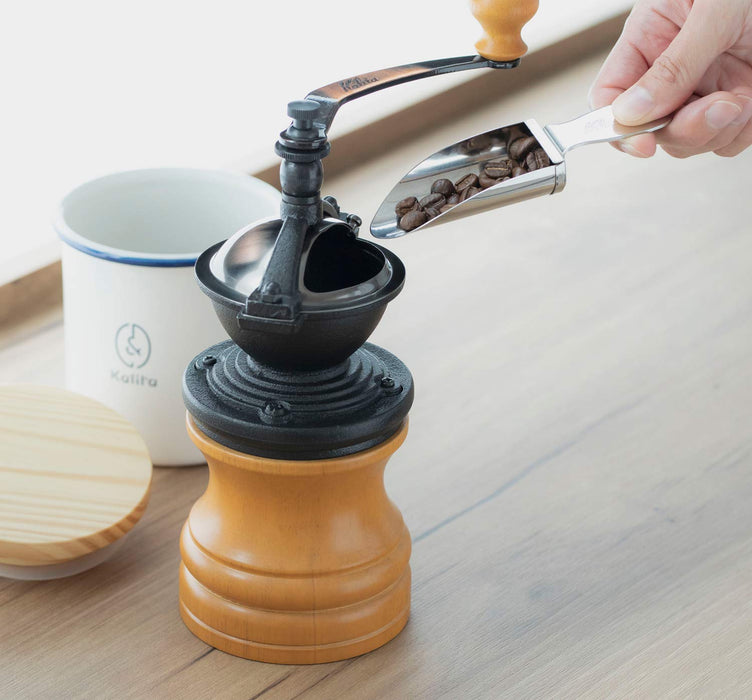 Kalita 42118 Coffee Grinder - Slim Round Hand Mill from Japan-Kiichin - The #1 Place for Japanese Goods in Your Hand!