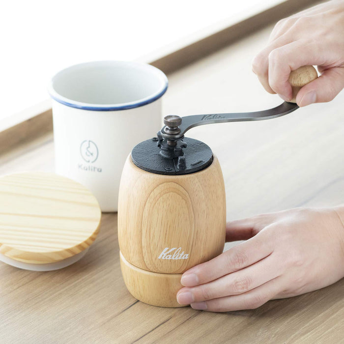 Kalita Wooden Hand Grind Coffee Mill - Antique Small Camping Grinder-Kiichin - The #1 Place for Japanese Goods in Your Hand!
