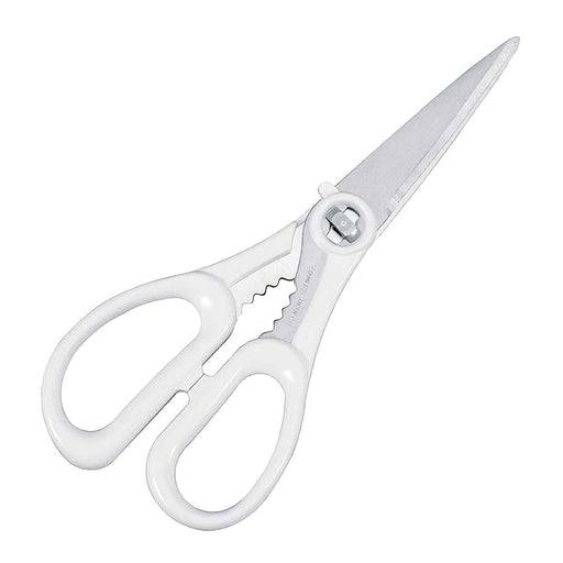 Marusho Silky Stainless Steel Kitchen Scissors - White-Kiichin - The #1 Place for Japanese Goods in Your Hand!
