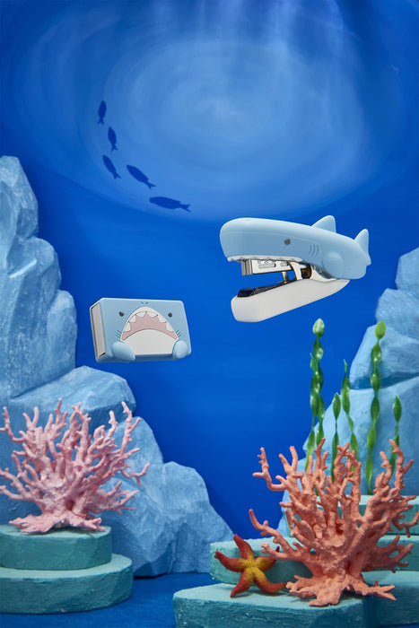 Max Stapler Silicone Cover - Japan Shark HD-10FS/S Sh Light Blue-Kiichin - The #1 Place for Japanese Goods in Your Hand!