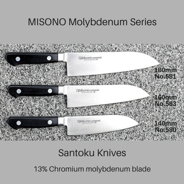 Misono 180mm Santoku Knife - Premium Molybdenum Blade (No.581)-Kiichin - The #1 Place for Japanese Goods in Your Hand!