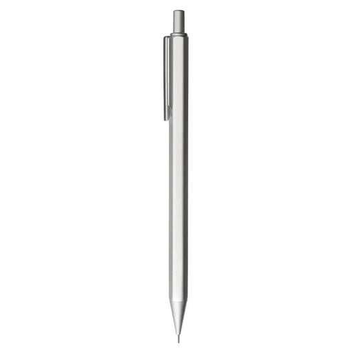 Mujirushi Ryohin 18616015 Silver Aluminum Hex Mechanical Pencil 0.5mm - Japan-Kiichin - The #1 Place for Japanese Goods in Your Hand!