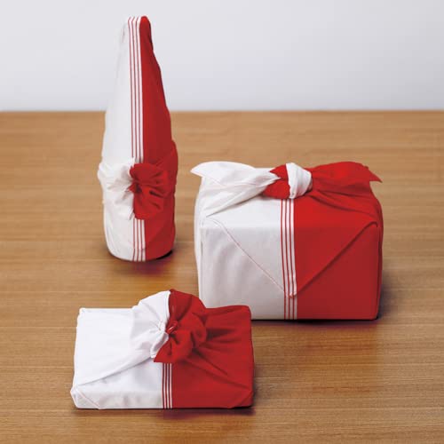 Musubi Furoshiki 50 Hare Red Japanese Wrapping Cloth 50Cm Cotton-Kiichin - The #1 Place for Japanese Goods in Your Hand!