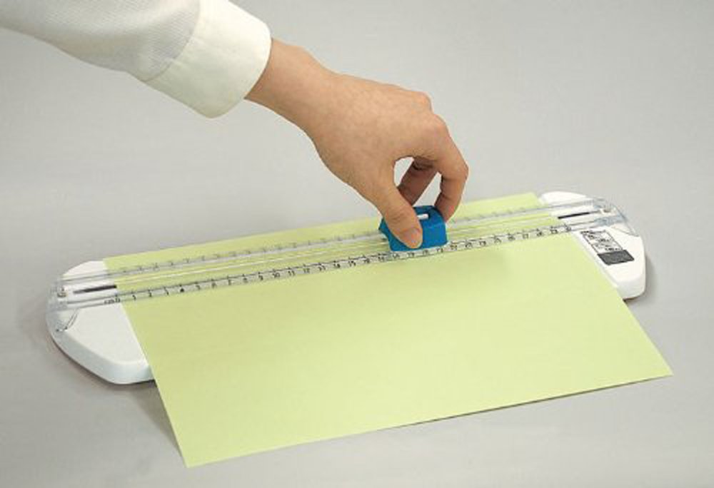 Nakabayashi A4 Blue Slide Cutter - Japanese-Made Tool-Kiichin - The #1 Place for Japanese Goods in Your Hand!