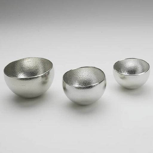 Handcrafted Swing Cold Sake Cup 40ml - Silver by Nousaku-Kiichin - The #1 Place for Japanese Goods in Your Hand!