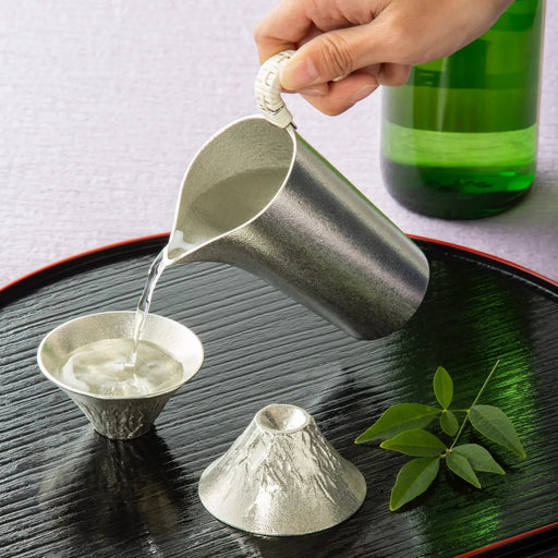 Nousaku Tinware Chirori Sake Warmer - Exquisite 200ml Sake Heating Solution-Kiichin - The #1 Place for Japanese Goods in Your Hand!