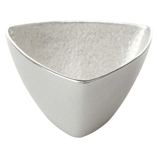 Nousaku Tinware Small Bowl Sankaku - Exquisite Triangle-shaped Bowl for Delightful Dining-Kiichin - The #1 Place for Japanese Goods in Your Hand!