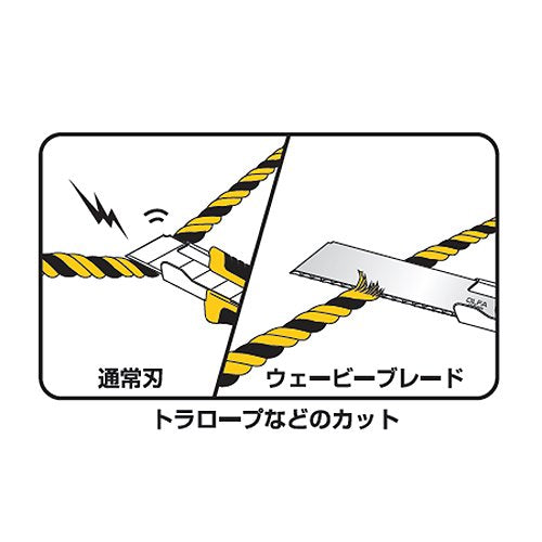 Olfa Lbwv3K Large Wavey Blade Cutter Replacement Blade (3pcs)-Kiichin - The #1 Place for Japanese Goods in Your Hand!