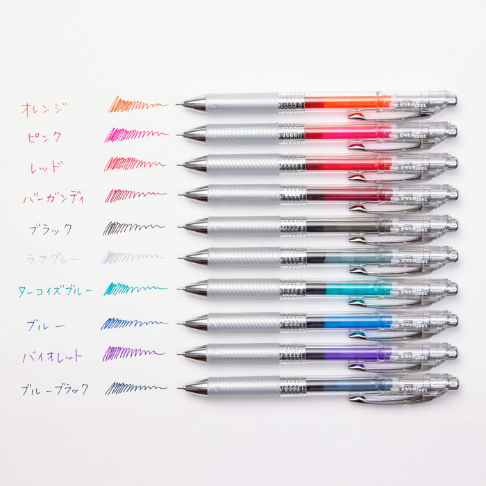 Pentel Energel Infree 0.5mm Gel Ink Ballpoint Pen - 10 Colors (Made in Japan)-Kiichin - The #1 Place for Japanese Goods in Your Hand!