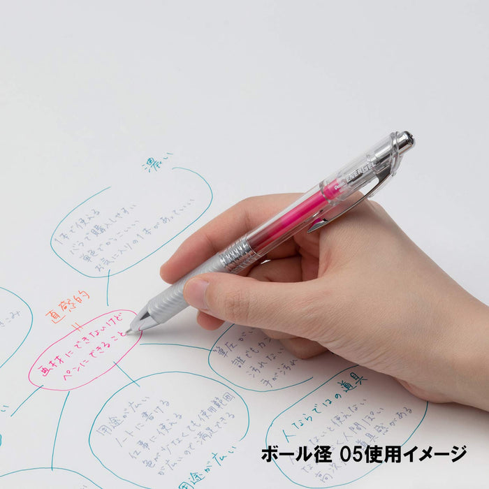 Pentel Energel Infree 0.5mm Gel Ink Ballpoint Pen - 10 Colors (Made in Japan)-Kiichin - The #1 Place for Japanese Goods in Your Hand!