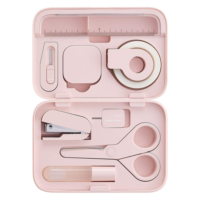 Plus Japan Team Demi Sakura Stationery Kit - TD-001 30-211 The Ultimate User-Friendly Stationery Set-Kiichin - The #1 Place for Japanese Goods in Your Hand!