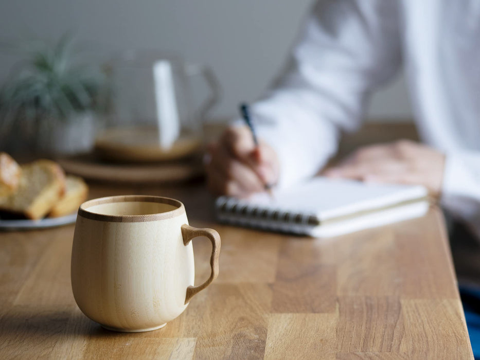 Riveret White Cafe Au Lait Mug - Japanese Crafted-Kiichin - The #1 Place for Japanese Goods in Your Hand!