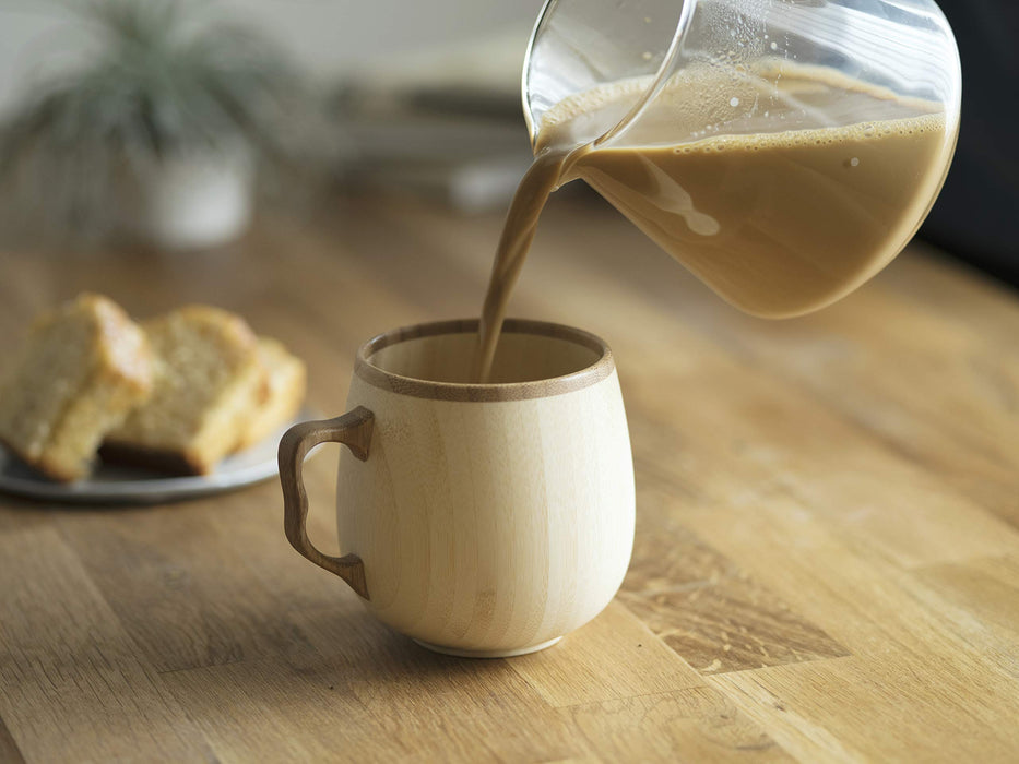 Riveret White Cafe Au Lait Mug - Japanese Crafted-Kiichin - The #1 Place for Japanese Goods in Your Hand!