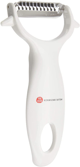 Shimomura Kougyou Kinpira Peeler Kz-618 Japan Tsubame-Sanjo White 75x20x140mm-Kiichin - The #1 Place for Japanese Goods in Your Hand!