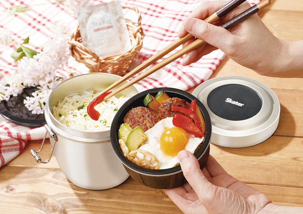 Skater 800ml Stainless Steel Bento Box - Antibacterial Thermal Bowl - STLBD8AG-A-Kiichin - The #1 Place for Japanese Goods in Your Hand!