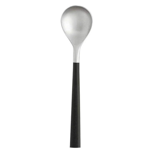 Nihon Yoshokki Japan Sori Yanagi 18Cm Black Handle Dessert Spoon-Kiichin - The #1 Place for Japanese Goods in Your Hand!