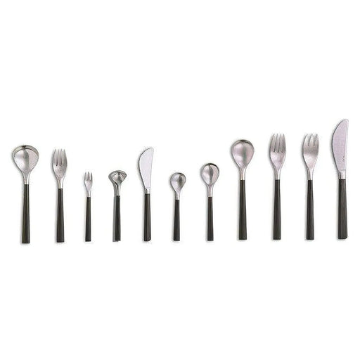 Nihon Yoshokki Japan Sori Yanagi 18Cm Black Handle Dessert Spoon-Kiichin - The #1 Place for Japanese Goods in Your Hand!