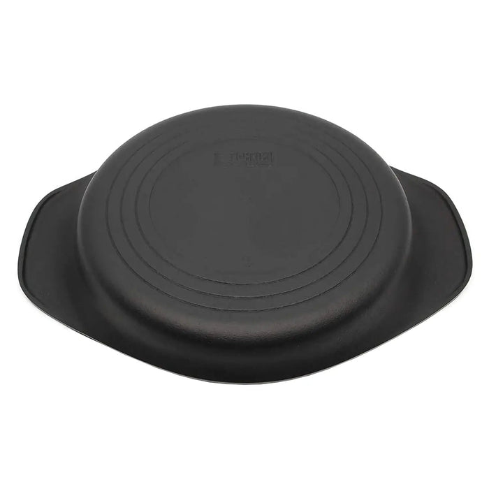 Nihon Yoshokki 22Cm Cast Iron Induction Grill Pan with Stainless Steel Lid - Made in Japan-Kiichin - The #1 Place for Japanese Goods in Your Hand!