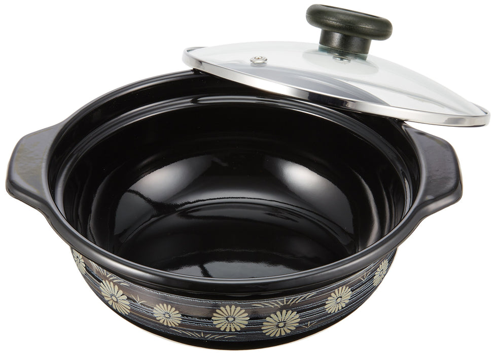 Takagi Metal Japan Kinzoku 18Cm 2-Handed Pot Enamel IH Tabletop - 1 Person Yayoi Ha-Y18-Kiichin - The #1 Place for Japanese Goods in Your Hand!