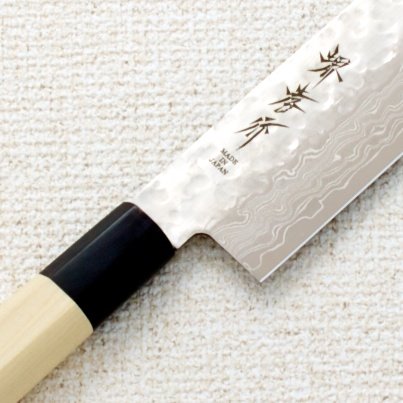 Takayuki Aoki Knives 45 Layer Hammered Damascus Nakiri 160mm 16cm-Kiichin - The #1 Place for Japanese Goods in Your Hand!
