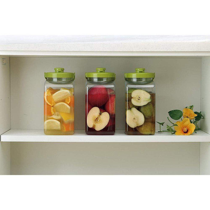 Takeya Japan 4L Square Fruit Liquor Bottle with Handle - Premium Quality for Refreshing Beverages-Kiichin - The #1 Place for Japanese Goods in Your Hand!