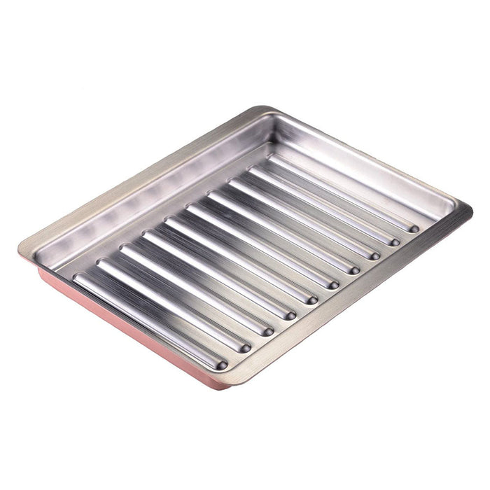 Copper Grill Plate by Tanabe - Wavy Design for Enhanced Grilling Experience-Kiichin - The #1 Place for Japanese Goods in Your Hand!
