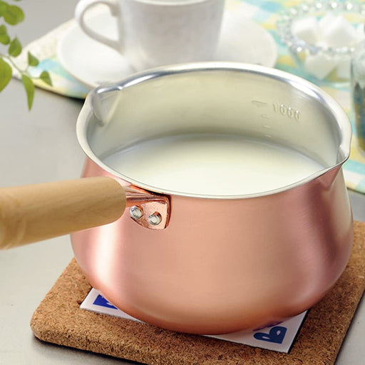 Premium Copper Milk Pan by Tanabe Enhance Your Cooking Experience-Kiichin - The #1 Place for Japanese Goods in Your Hand!