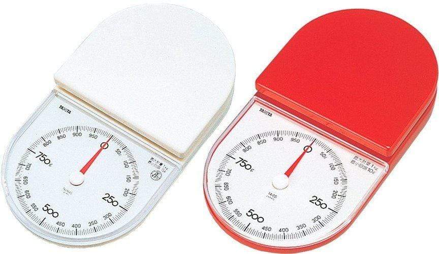 Tanita Japan 1Kg White Mechanical Kitchen Scale - Non-Electric-Kiichin - The #1 Place for Japanese Goods in Your Hand!