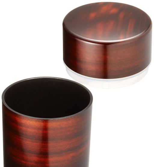 Tatsumiya Large Tea Caddy with Maru Sakura Wood Grain - Authentic Japanese Design-Kiichin - The #1 Place for Japanese Goods in Your Hand!