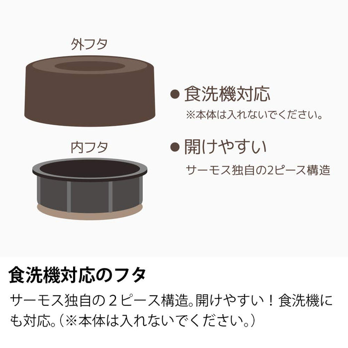 Avocado Thermos 500ml Soup Jar - Vacuum Insulated, JBM-502 AVD-Kiichin - The #1 Place for Japanese Goods in Your Hand!