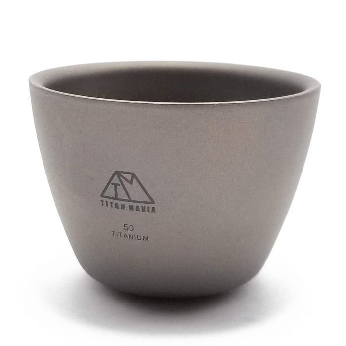 Titan Mania Guinomi Ochoko Titanium 50Ml - Lightweight Mini Sake Cup for Outdoor Camping-Kiichin - The #1 Place for Japanese Goods in Your Hand!