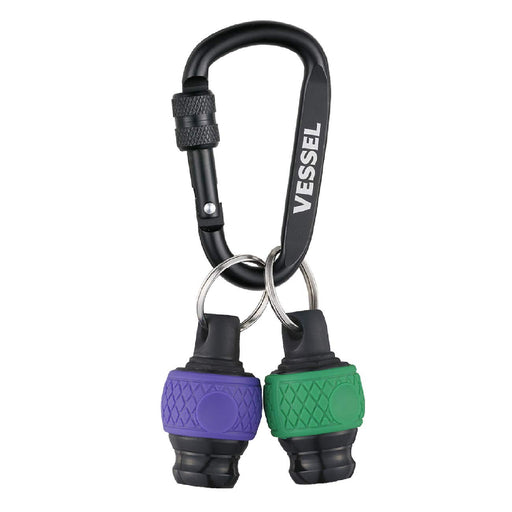 Vessel QB-22K2GV Ball Grip Quick Catcher Set 2 (Green/Violet) Bit Holder-Kiichin - The #1 Place for Japanese Goods in Your Hand!