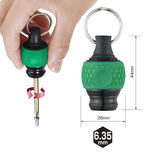 Vessel QB-22K2GV Ball Grip Quick Catcher Set 2 (Green/Violet) Bit Holder-Kiichin - The #1 Place for Japanese Goods in Your Hand!