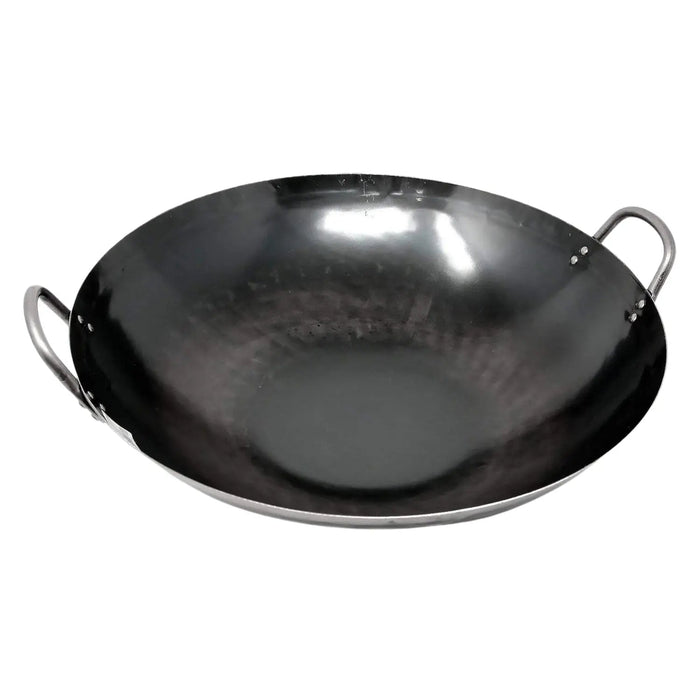Yamada 27cm Double-Handle Wok - Hammered Iron (1.2mm Thickness)-Kiichin - The #1 Place for Japanese Goods in Your Hand!