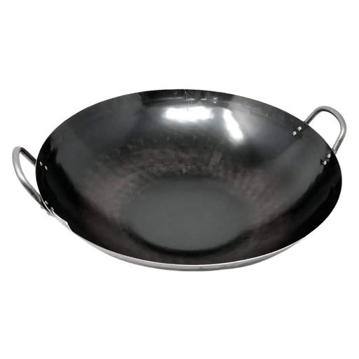 Yamada 36cm Double-Handle Wok - Hammered Iron (1.2mm Thickness)-Kiichin - The #1 Place for Japanese Goods in Your Hand!