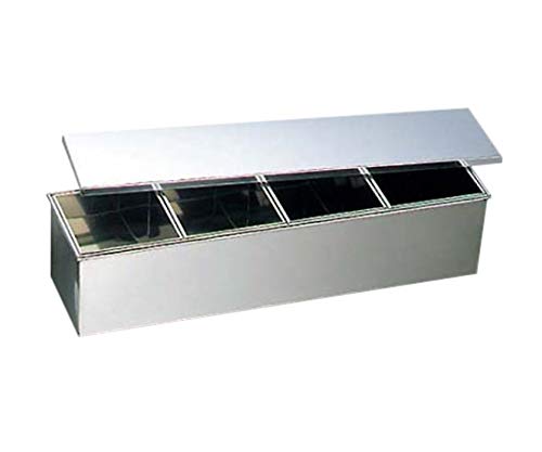 Nozaki Seisakusho 4-Compartment Stainless Steel Yakumi Seasoning Container-Kiichin - The #1 Place for Japanese Goods in Your Hand!