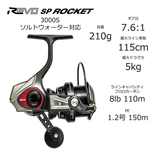 Abu Garcia Revo SP Rocket 3000S Super High Gear Spinning Reel-Kiichin - The #1 Place for Japanese Goods in Your Hand!