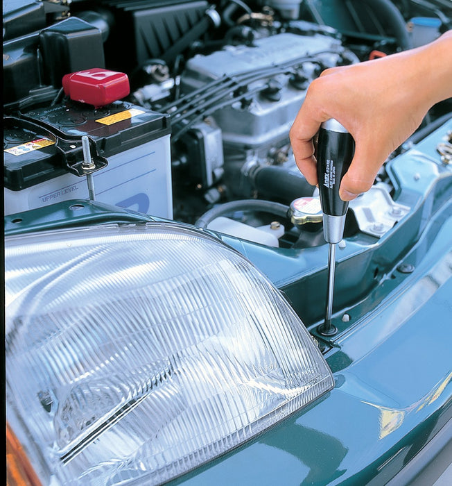 Anex Hyper Type Wooden Handle Driver Tool +1x75 No.180-Kiichin - The #1 Place for Japanese Goods in Your Hand!